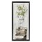 Stupell Industries White Florals on Distressed Books Framed Floater Canvas Wall Art